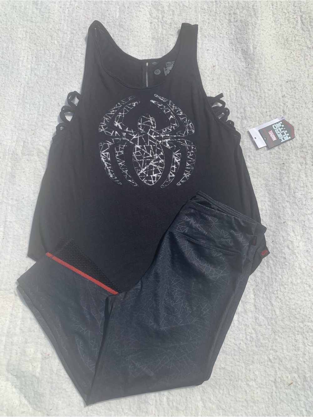 Marvel Disney Her Universe Spider Man tank leggings set